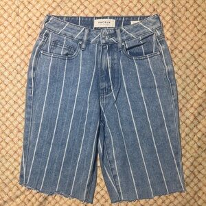 PacSun Denim Shorts with White Stripes size 23
